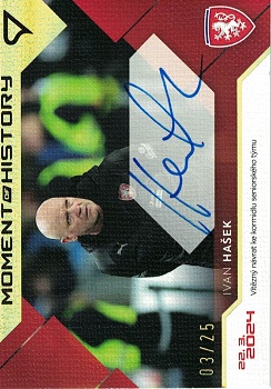 Ivan Hasek Czech Republic Hrdi Lvi 2024 SportZoo Moment of History Auto /25 #MHS-IH