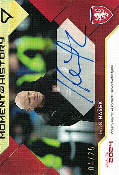 Ivan Hasek Czech Republic Hrdi Lvi 2024 SportZoo Moment of History Auto /25 #MHS-IH