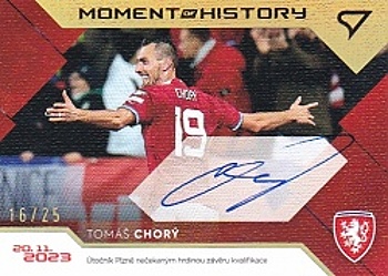 Tomas Chory Czech Republic Hrdi Lvi 2024 SportZoo Moment of History Auto /25 #MHS-TC