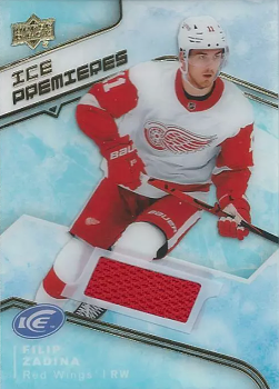 Filip Zadina Detroit Red Wings Upper Deck Ice 2019/20 Ice Premieres Jerseys #IPJ-FZ