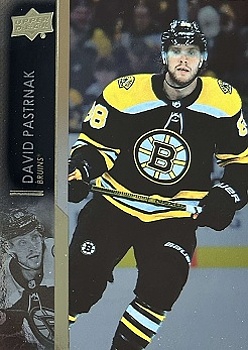 David Pastrnak Boston Bruins Upper Deck 2021/22 Series 2 Silver Foil #267