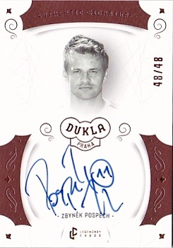Zbynek Pospech Dukla Praha Bravo Dukla Legendary Cards Authentic Signature Orange /48 #AS-POZ