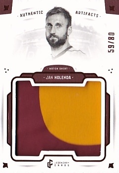 Jan Holenda Dukla Praha Bravo Dukla Legendary Cards Authentic Artifacts /80 #AA-HOJ