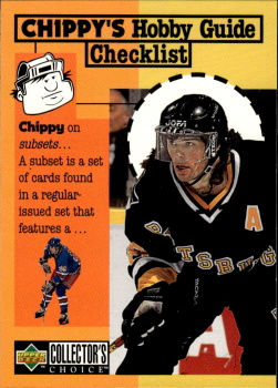 Jaromir Jagr Pittsburgh Penguins UD Collector's Choice 1997/98 Chippy's Hobby Guide Checklist #314