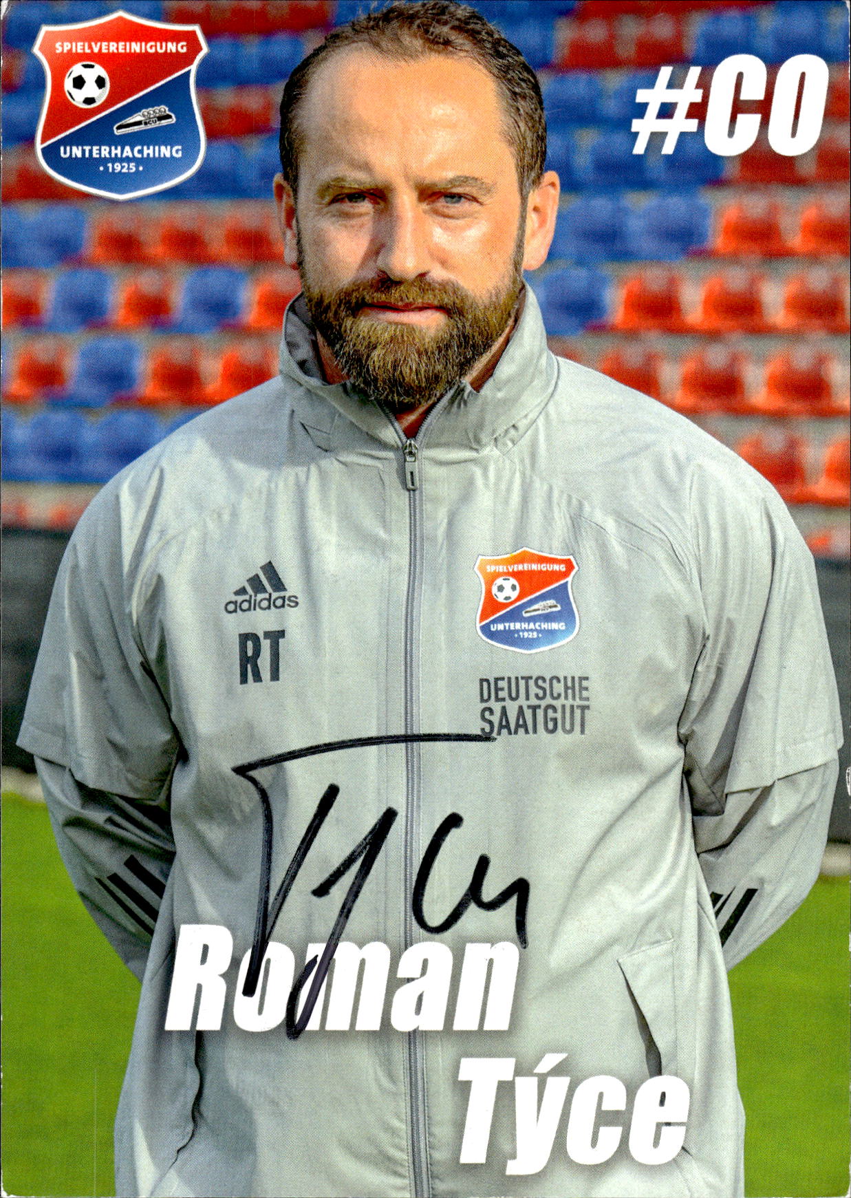 Roman Tyce Sp Vgg Unterhaching 2020/21 Podpisova karta autogram