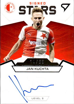 Jan Kuchta Slavia Praha SportZoo FORTUNA:LIGA 2021/22 1. serie Team Leaders Auto Level 3 /99 #S3-JK