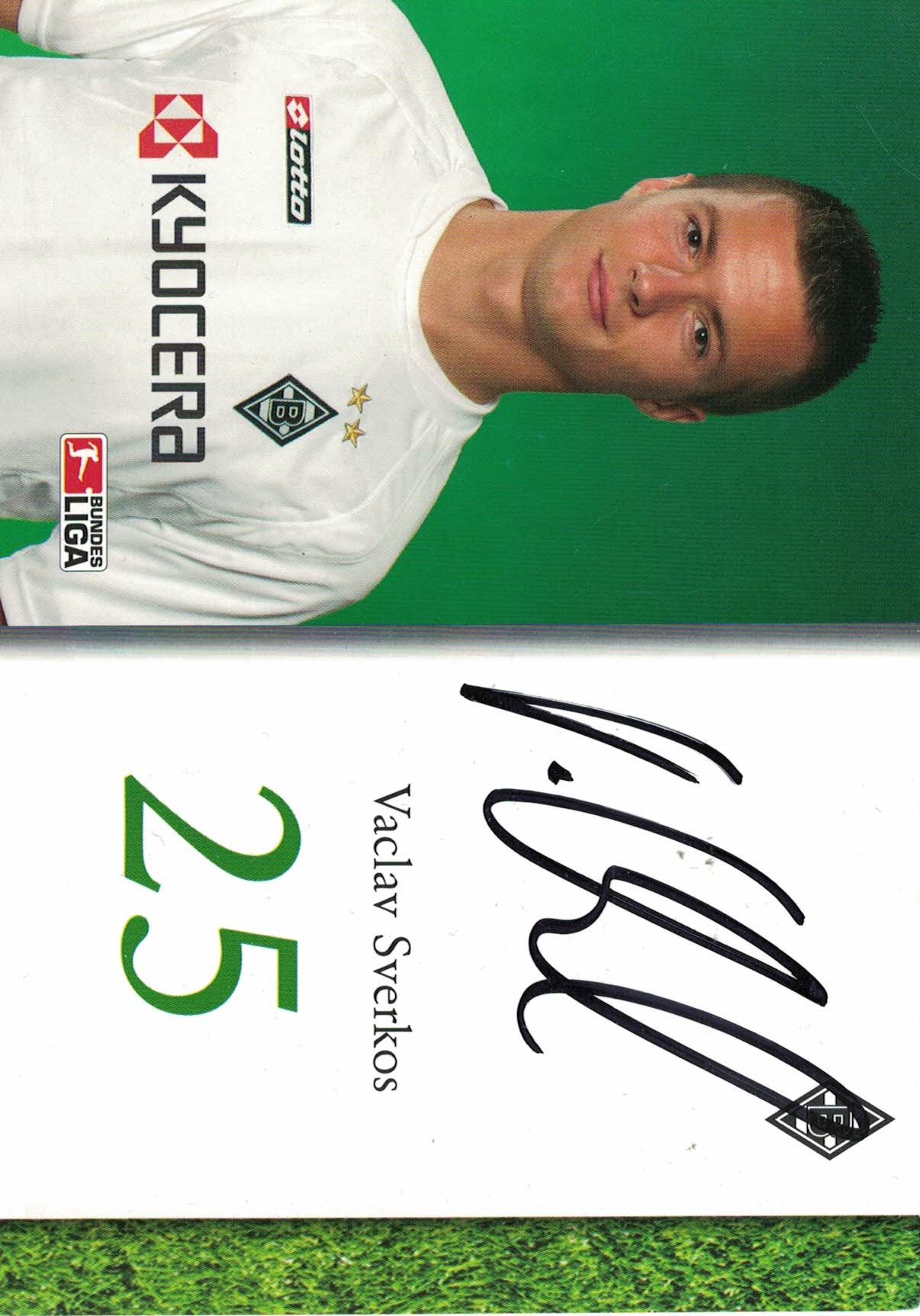 Vaclav Sverkos Borussia Monchengladbach 2004/05 Podpisova karta autogram