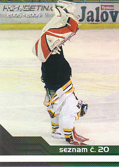 Martin Altrichter Litvinov OFS 2005/06 Seznam karet #20