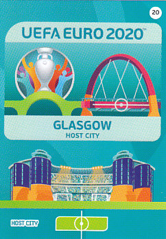 Glasgow Scotland Panini UEFA EURO 2020 CORE - Host City #020