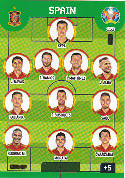 Line-Up Spain Panini UEFA EURO 2020 FANS - Line-up #153
