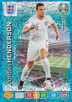 Jordan Henderson England Panini UEFA EURO 2020 POWER-UP - Key Player #408
