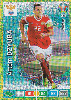 Artem Dzyuba Russia Panini UEFA EURO 2020 POWER-UP - Goal Machine #423