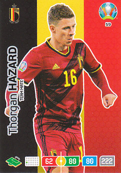 Thorgan Hazard Belgium Panini UEFA EURO 2020#059