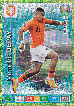 Memphis Depay Netherlands Panini UEFA EURO 2020 POWER-UP - Goal Machine #422