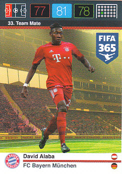 David Alaba Bayern Munchen 2015 FIFA 365 #33