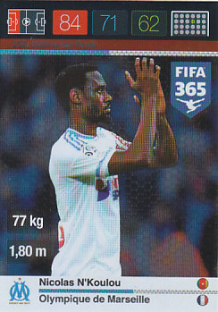 Nicolas Nkoulo Olympique Marseille 2015 FIFA 365 Defensive Rock #256