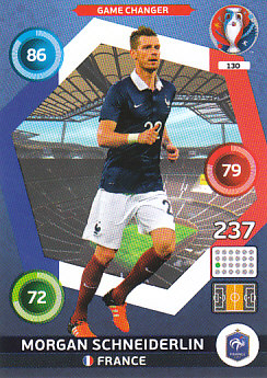 Morgan Schneiderlin France Panini UEFA EURO 2016 Game Changer #130