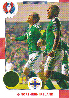 Making History Northern Ireland Panini UEFA EURO 2016 #220
