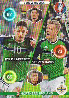Lafferty Davis Northern Ireland Panini UEFA EURO 2016 Double Trouble #222