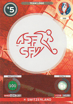 Team Logo Switzerland Panini UEFA EURO 2016 #388