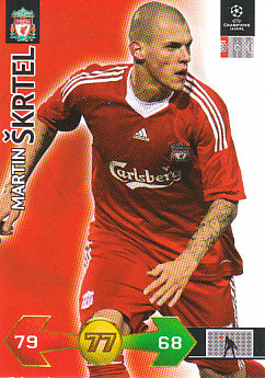 Martin Skrtel Liverpool 2009/10 Panini Super Strikes CL #196