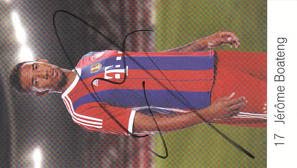 Jerome Boateng FC Bayern Mnichov 2014/15 Podpisova karta Autogram