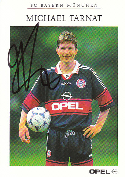 Michael Tarnat FC Bayern Mnichov 1998/99 Podpisova karta Autogram