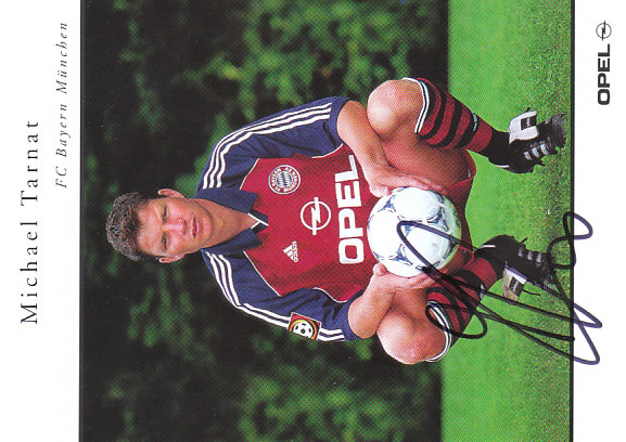 Michael Tarnat FC Bayern Mnichov 2000/01 Podpisova karta Autogram