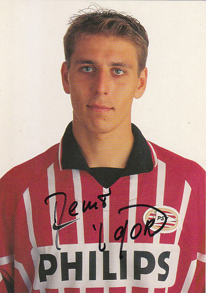 Igor Demo PSV Eindhoven 1997/98 Podpisova karta autogram