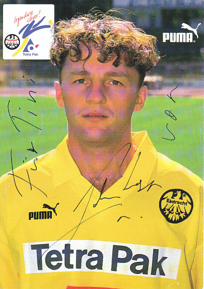 Marek Penksa Eintracht Frankfurt 1994/95 Podpisova karta autogram