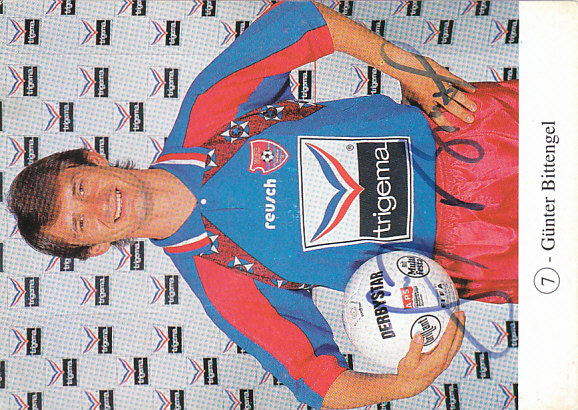 Gunter Bittengel Bayer 05 Uerdingen 1995/96 Podpisova karta autogram