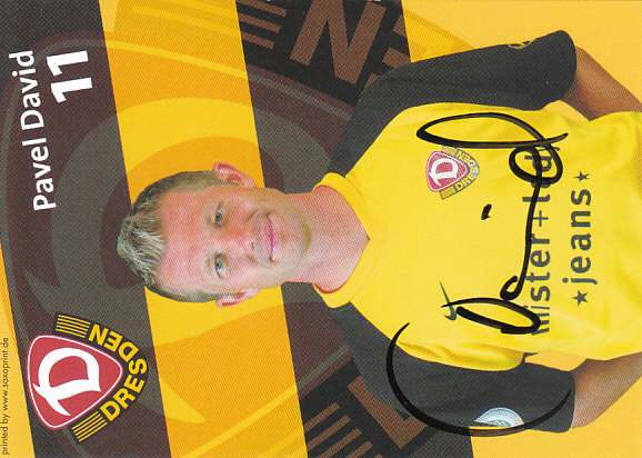 Pavel David Dynamo Dresden 2006/07 Podpisova karta autogram