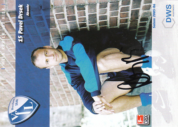 Pavel Drsek VfL Bochum 2005/06 Podpisova karta autogram