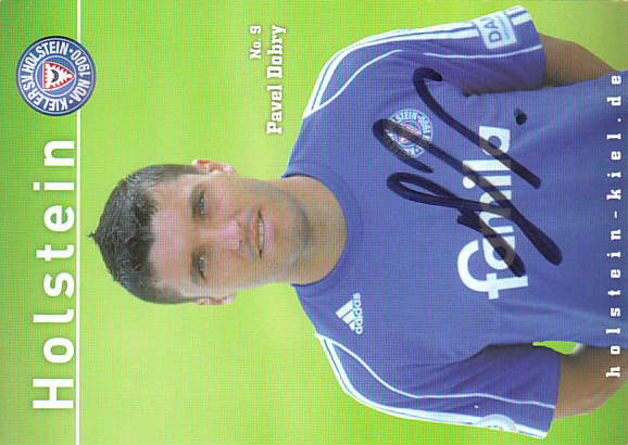 Pavel Dobry Holstein Kiel 2006/07 Podpisova karta autogram