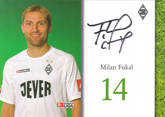Milan Fukal Borussia Monchengladbach 2004/05 Podpisova karta autogram