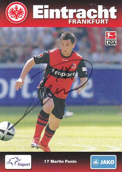 Martin Fenin Eintracht Frankfurt 2008/09 Podpisova karta autogram