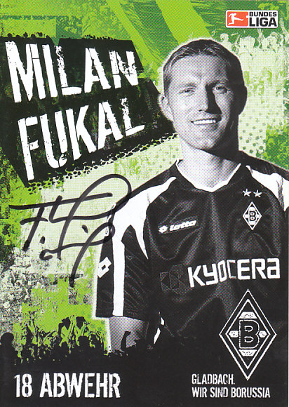 Milan Fukal Borussia Monchengladbach 2005/06 Podpisova karta autogram