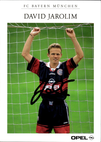 David Jarolim FC Bayern Munchen 1998/99 Podpisova karta autogram