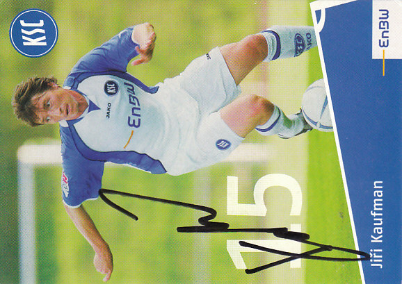 Jiri Kaufman SC Karlsruhe 2005/06 Podpisova karta autogram