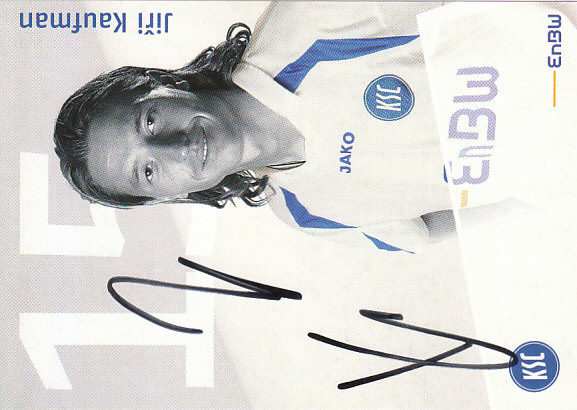 Jiri Kaufman SC Karlsruhe 2006/07 Podpisova karta autogram