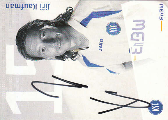 Jiri Kaufman SC Karlsruhe 2006/07 Podpisova karta autogram