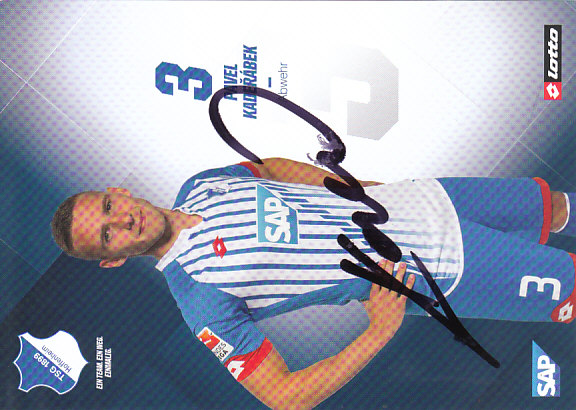 Pavel Kaderabek TSG 1899 Hoffenheim 2015/16 Podpisova karta autogram