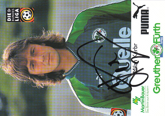 Milan Kerbr Sp Vgg Greuther Fürth 1997/98 Podpisova karta autogram