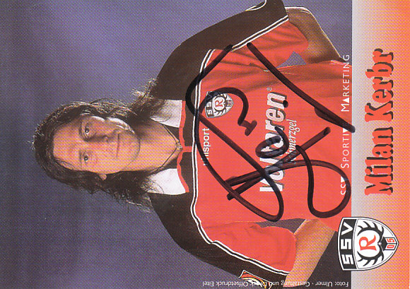 Milan Kerbr SVV Reutlingen 2001/02 Podpisova karta autogram