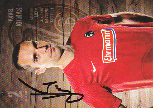 Pavel Krmas SC Freiburg 2012/13 Podpisova karta autogram
