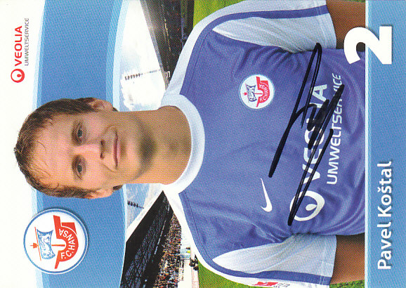 Pavel Kostal Hansa Rostock 2011/12 Podpisova karta autogram