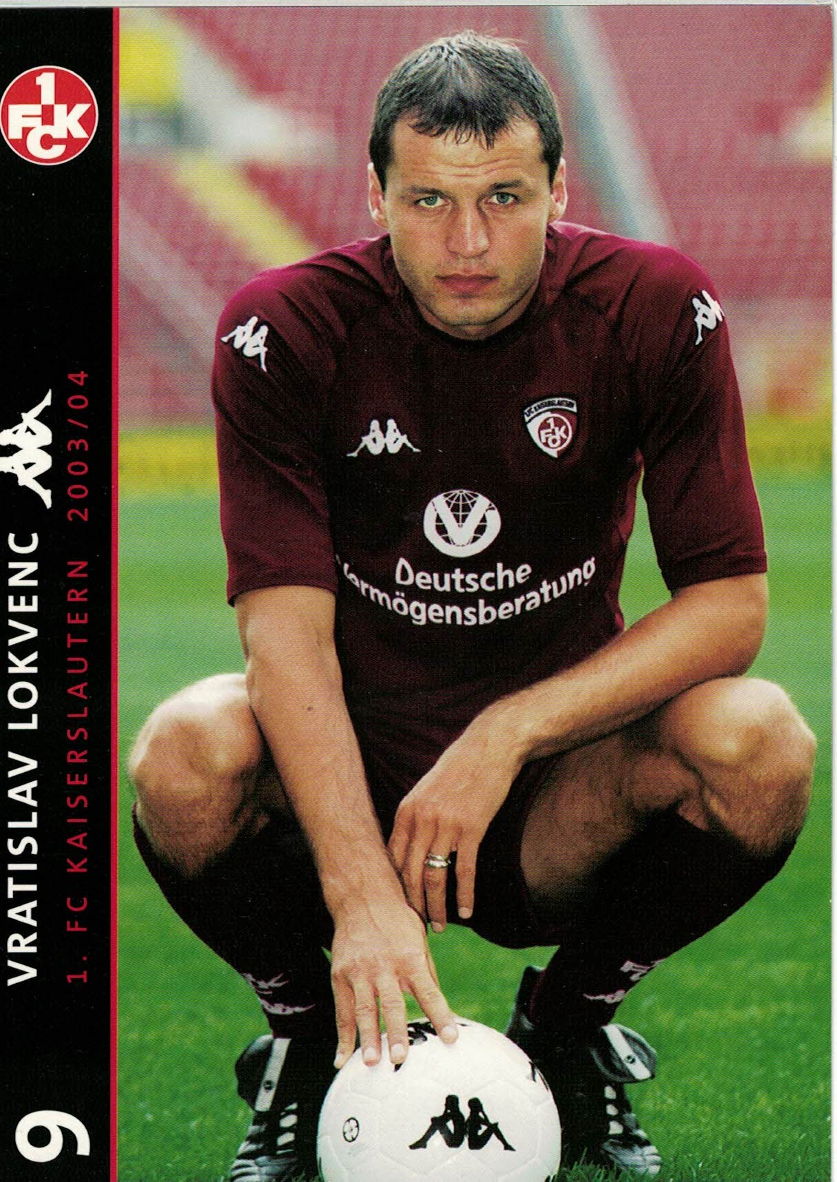 Vratislav Lokvenc 1. FC Kaiserslautern 2003/04 Podpisova karta autogram