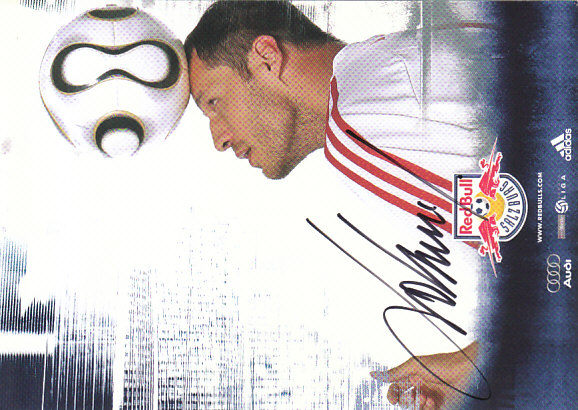 Vratislav Lokvenc Red Bull Salzburg 2007/08 Podpisova karta autogram