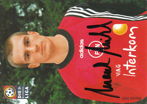 Marek Nikl 1. FC Nurnberg Podpisova karta autogram