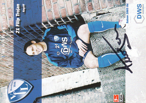Filip Trojan VfL Bochum 2005/06 Podpisova karta autogram